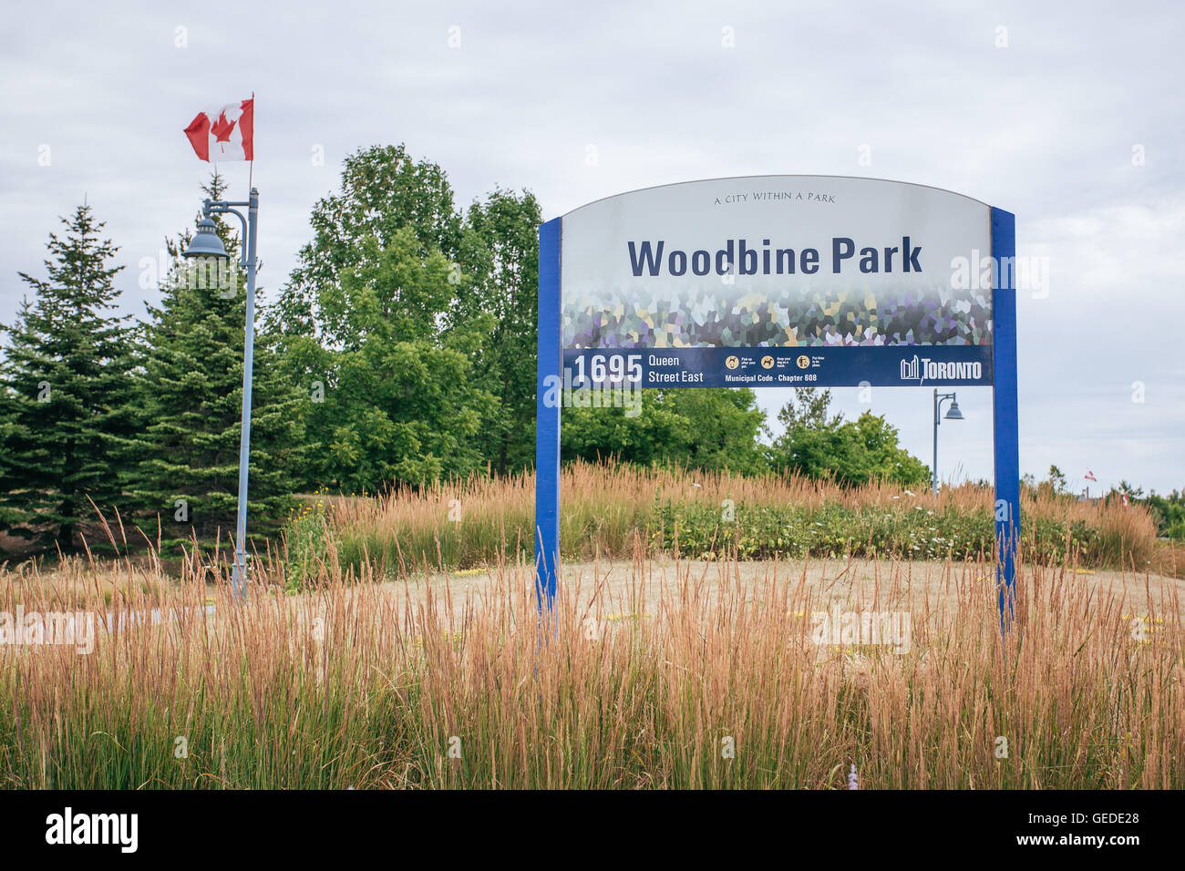 Woodbine Park Toronto Kanada Stockfoto