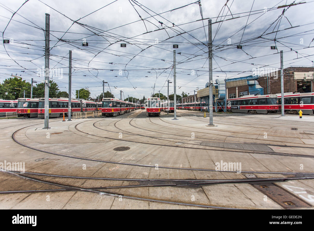 Toronto-Straßenbahn-Service-center Stockfoto