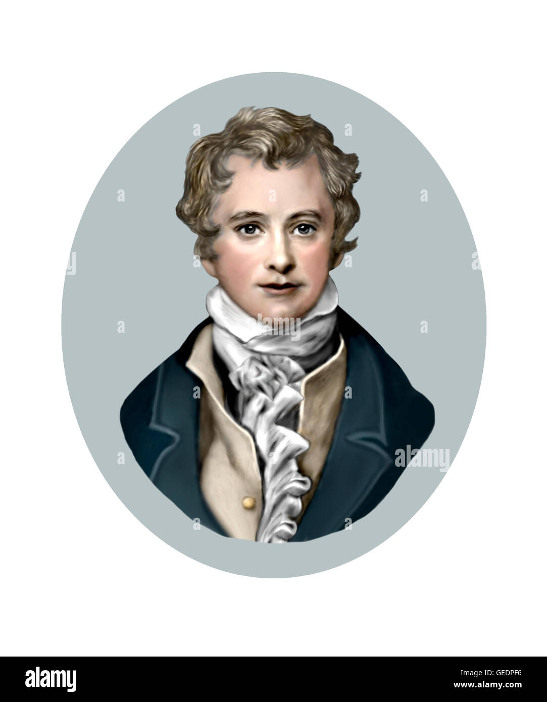 Humphrey Davy, 1778-1829, Chemiker, Wissenschaftler Stockfoto