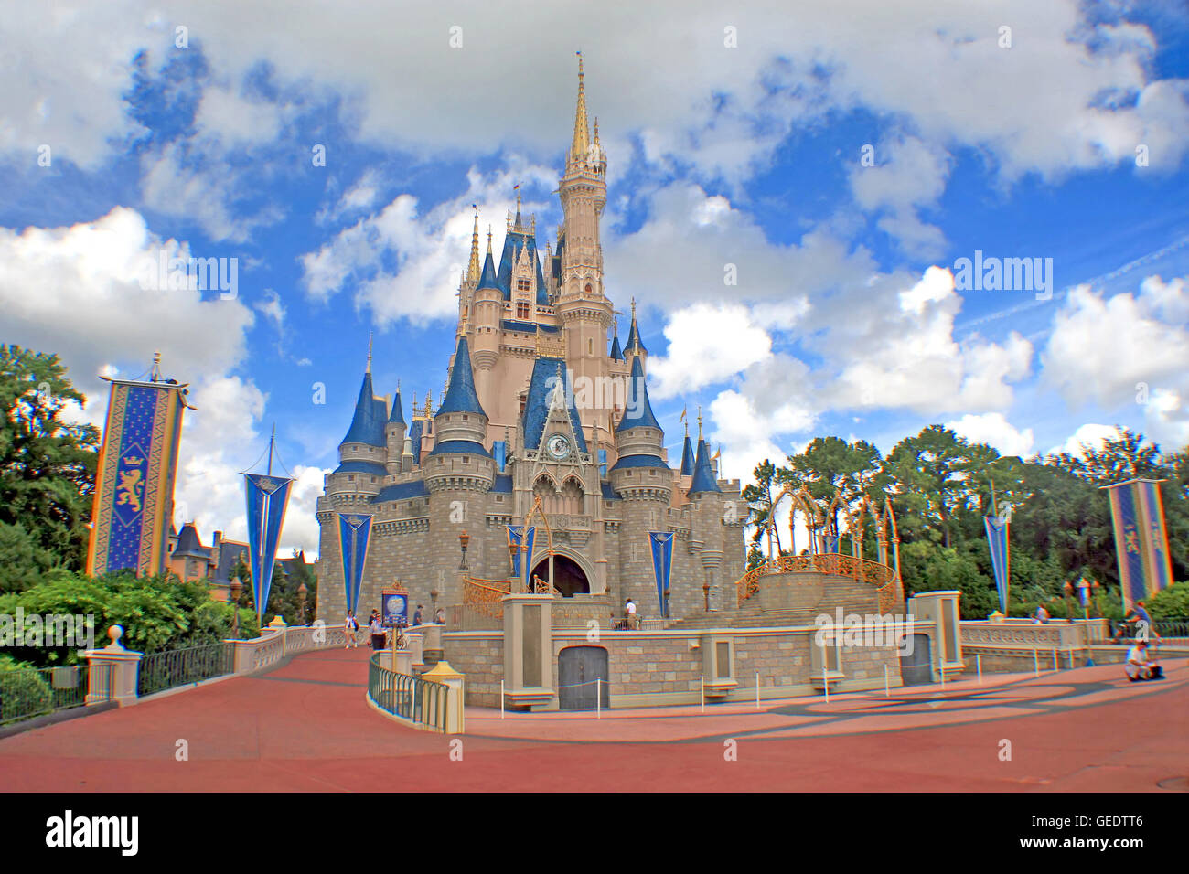 Orlando, Florida, USA. 8. Oktober 2008. Walt Disney Welt Cinderella Castle im Magic Kingdom. Lucy Clark/Alamy Live-Nachrichten Stockfoto