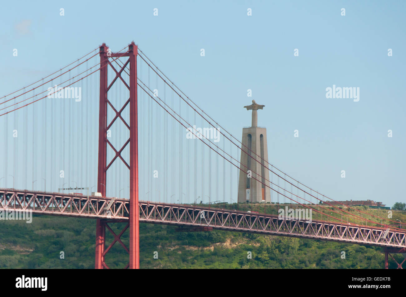 25 de Abril Brücke - Lissabon - Portugal Stockfoto