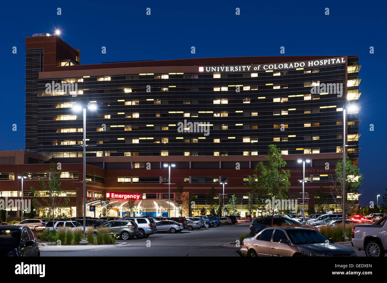 University of Colorado Krankenhaus, Aurora, Colorado, USA Stockfoto