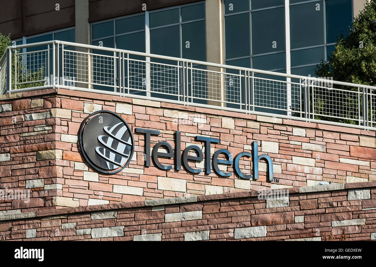 Tele-Tech-Hauptquartier, Englewood, Colorado, USA. Stockfoto