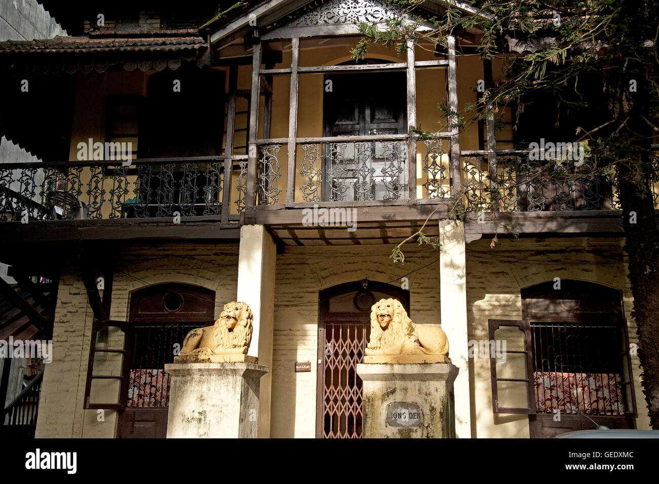 Das Bild der Villa in Matharpacady Dorf, Mazdgaon, Mumbai, Indien Stockfoto