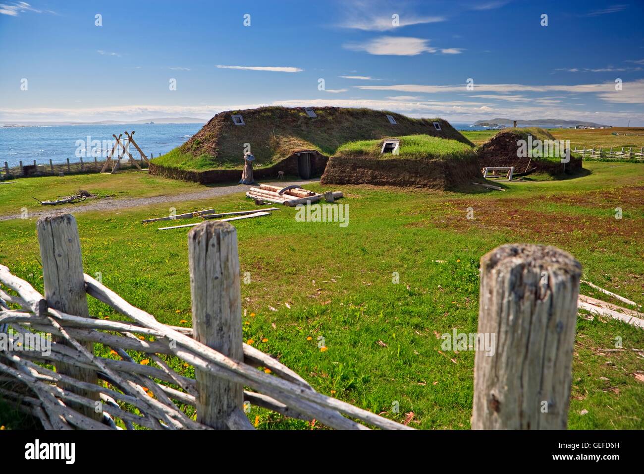 Wanderwege zu den Wikingern Stockfoto