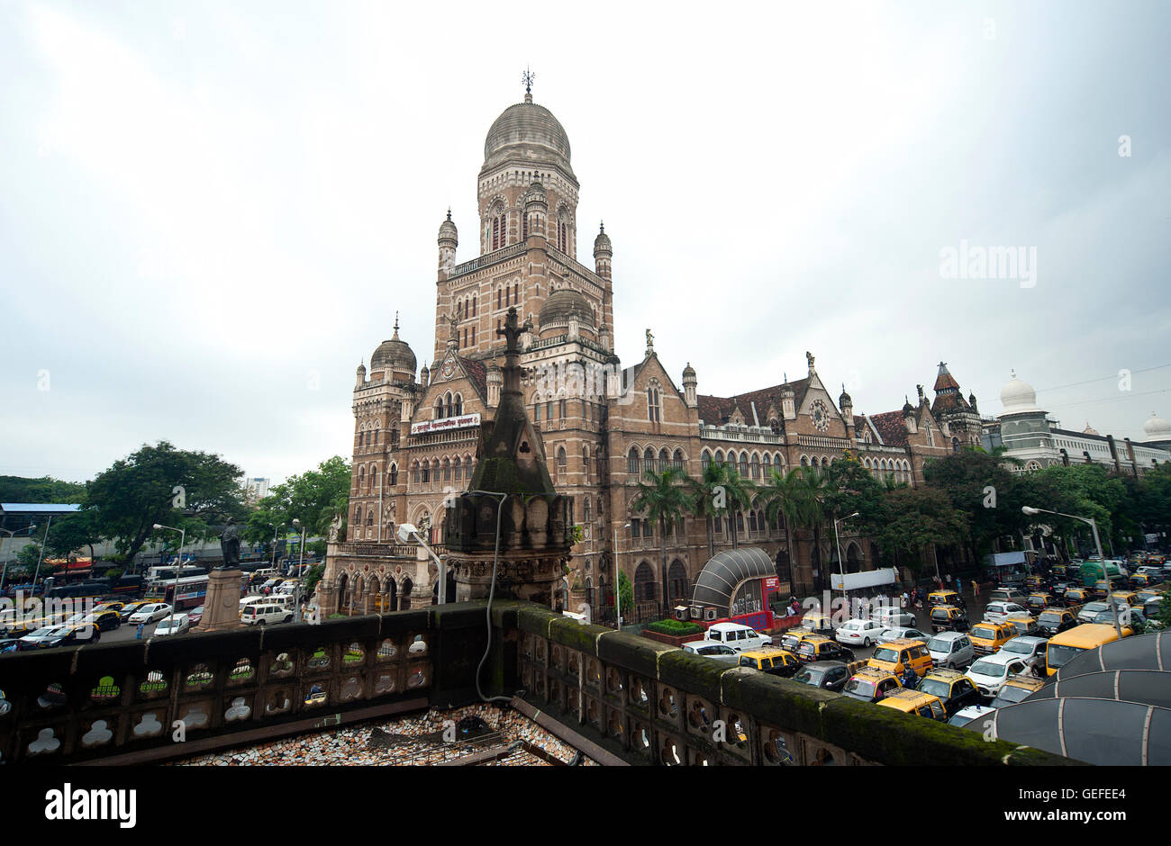 Das Bild der Architektur von Mumbai Municipal Corporation Gebäude, Mumbai Indien Stockfoto
