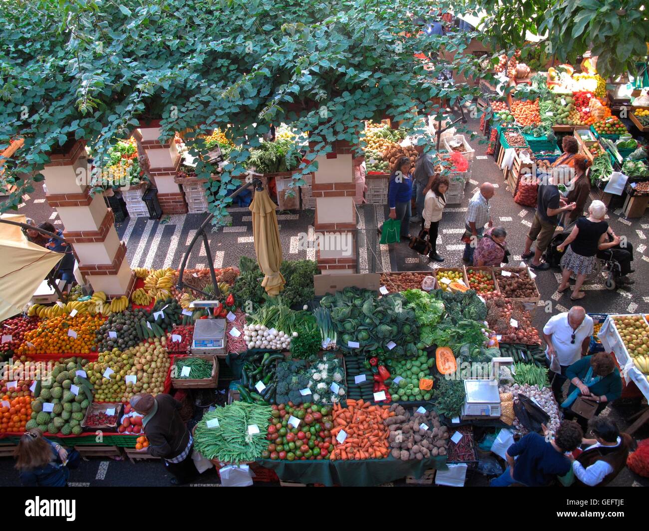 Mercado Dos Lavradores, Funchal, Madeira Stockfoto