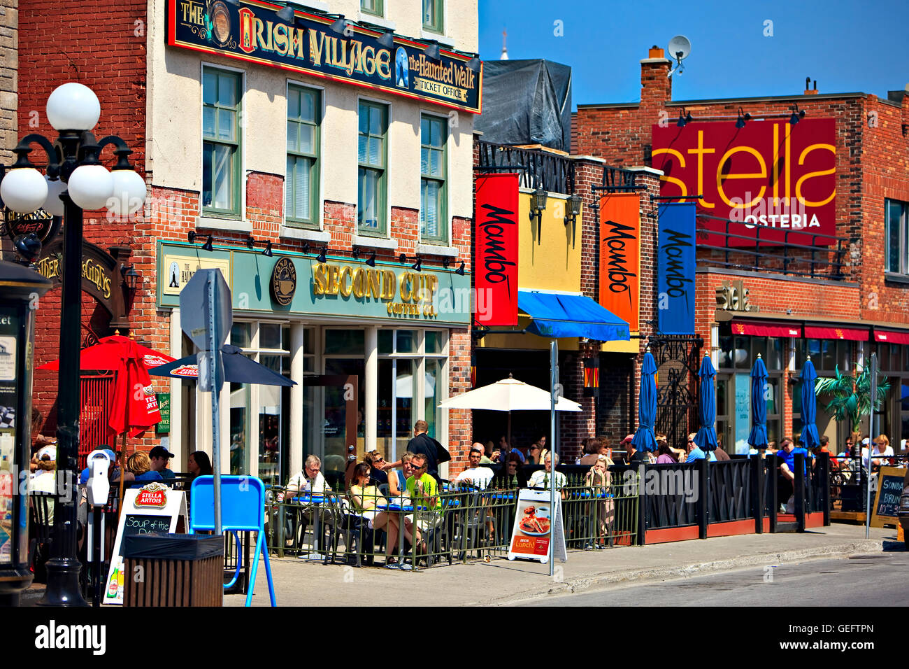 Geographie, Reisen, Cafe/Restaurant am Byward Market, Stadt Ottawa, Ontario, Ottawa, Ontario, Kanada Stockfoto