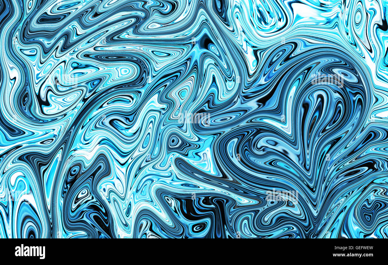 Schönheit abstrakten Hintergrund mit blauen fließen Muster Stockfoto