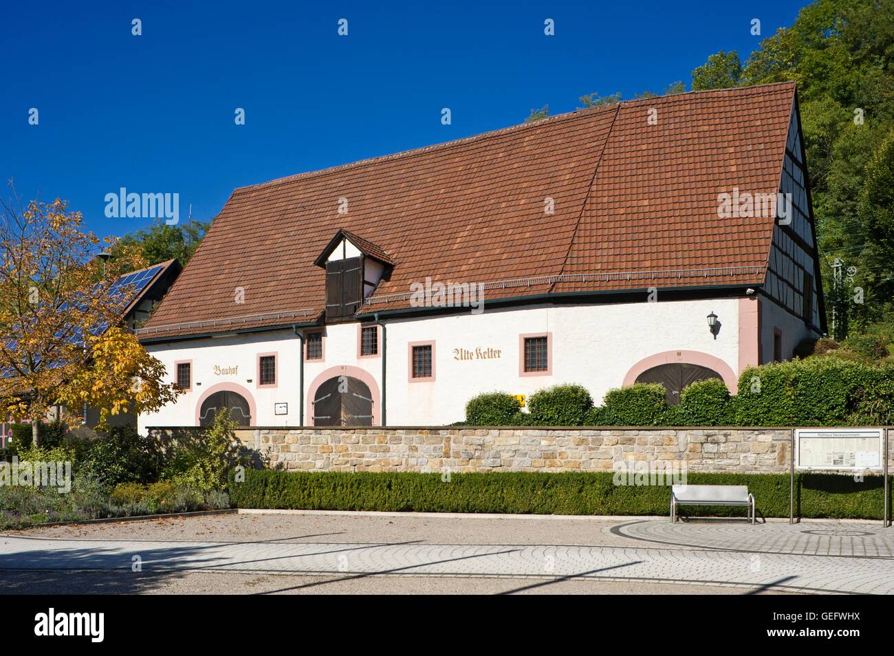Alten Kelter Haus, Neckarzimmern Stockfoto