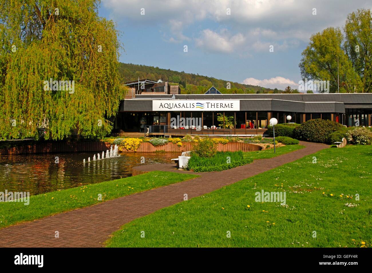 Aquasalis Therme Bad Salzschlirf Stockfotografie Alamy