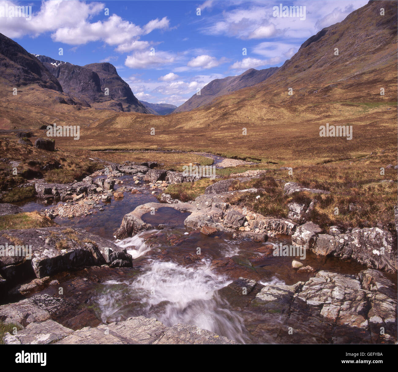 Glencoe, West Highlands, Schottland Stockfoto