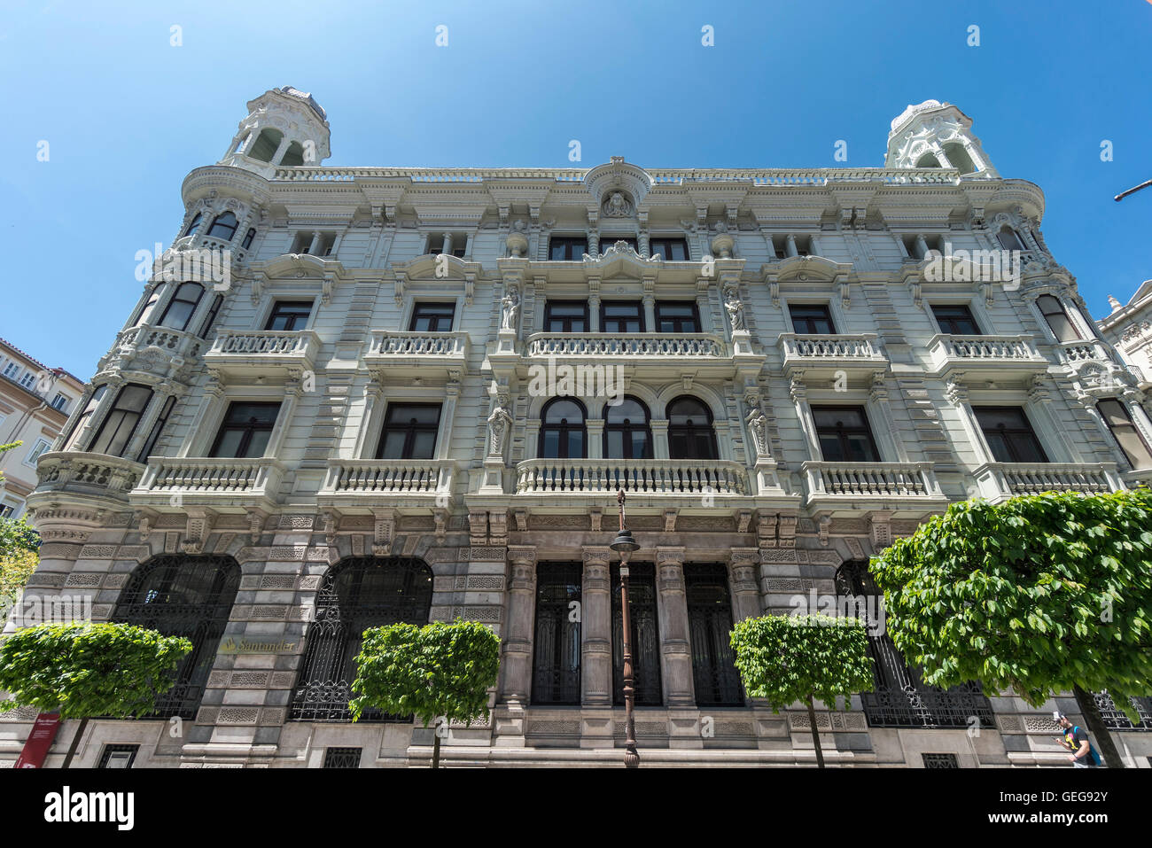 Banco de Santander, Santander, Kantabrien, Spanien Stockfoto
