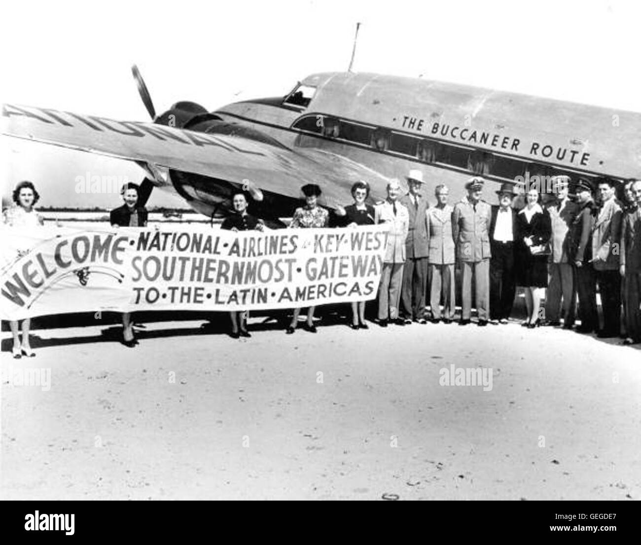 Ersten Liniendienst zwischen Miami und Key West von den nationalen Stockfoto