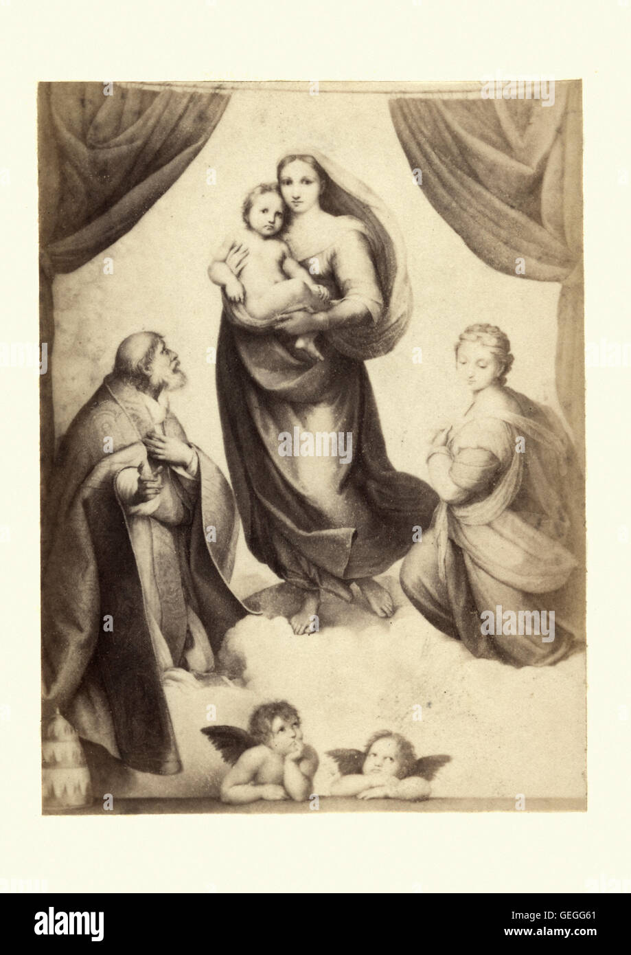 Jungfrau Maria und dem Jesuskind Stockfoto