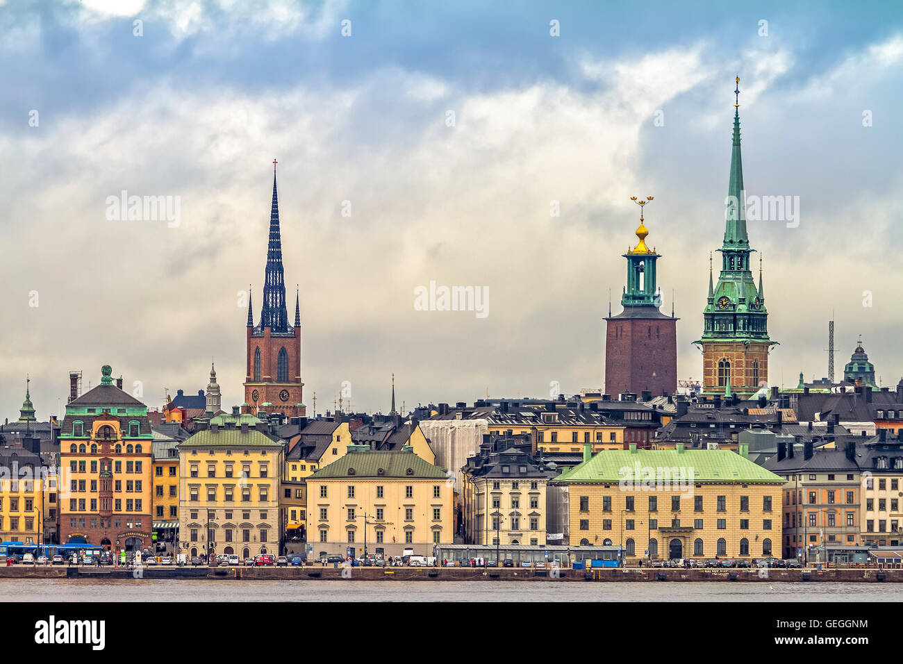 Insel Riddarholmen Stockholm Schweden Stockfoto