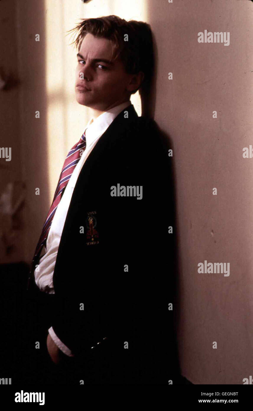 Leonardo DiCaprio Als Sein Fraund Bobby ein Leukaemie Stirbt Geraet Jims (Leonardo DiCaprio) Leben Voellig aus Den Fugen. Lokalen Caption *** 1995, Basketball Diaries, Jim Carroll - In Den Strassen Von New York Stockfoto