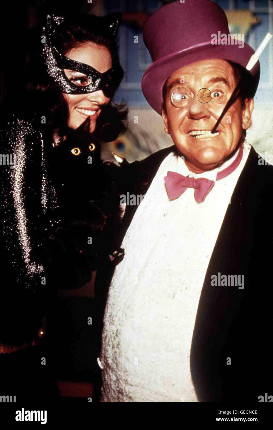 Lee Meriwether, Burgess Meredith *** lokalen Caption *** 1989, Batman, Batman Stockfoto