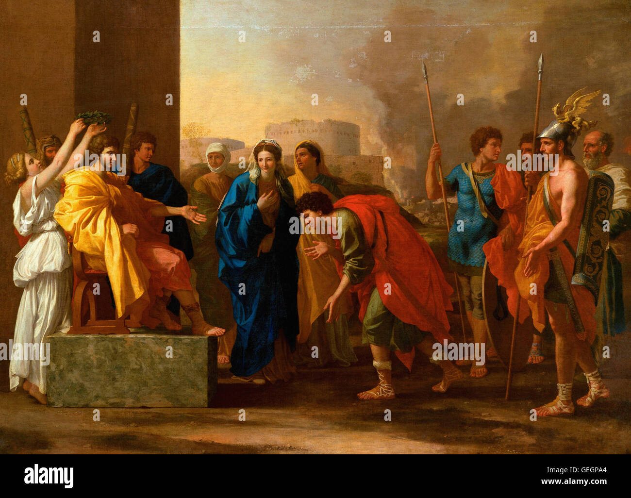 Nicolas Poussin - die Enthaltsamkeit des Scipio Stockfoto