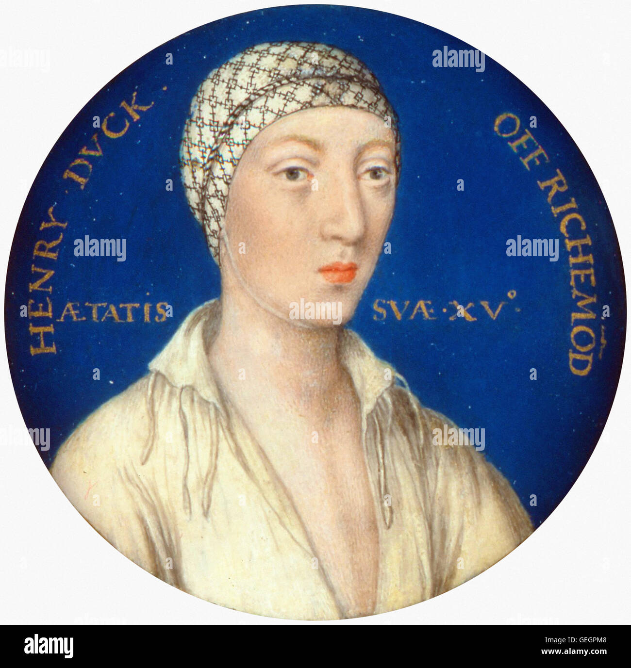 Lucas Horenbout - Henry Fitzroy, Herzog von Richmond und Somerset (1519-36) Stockfoto