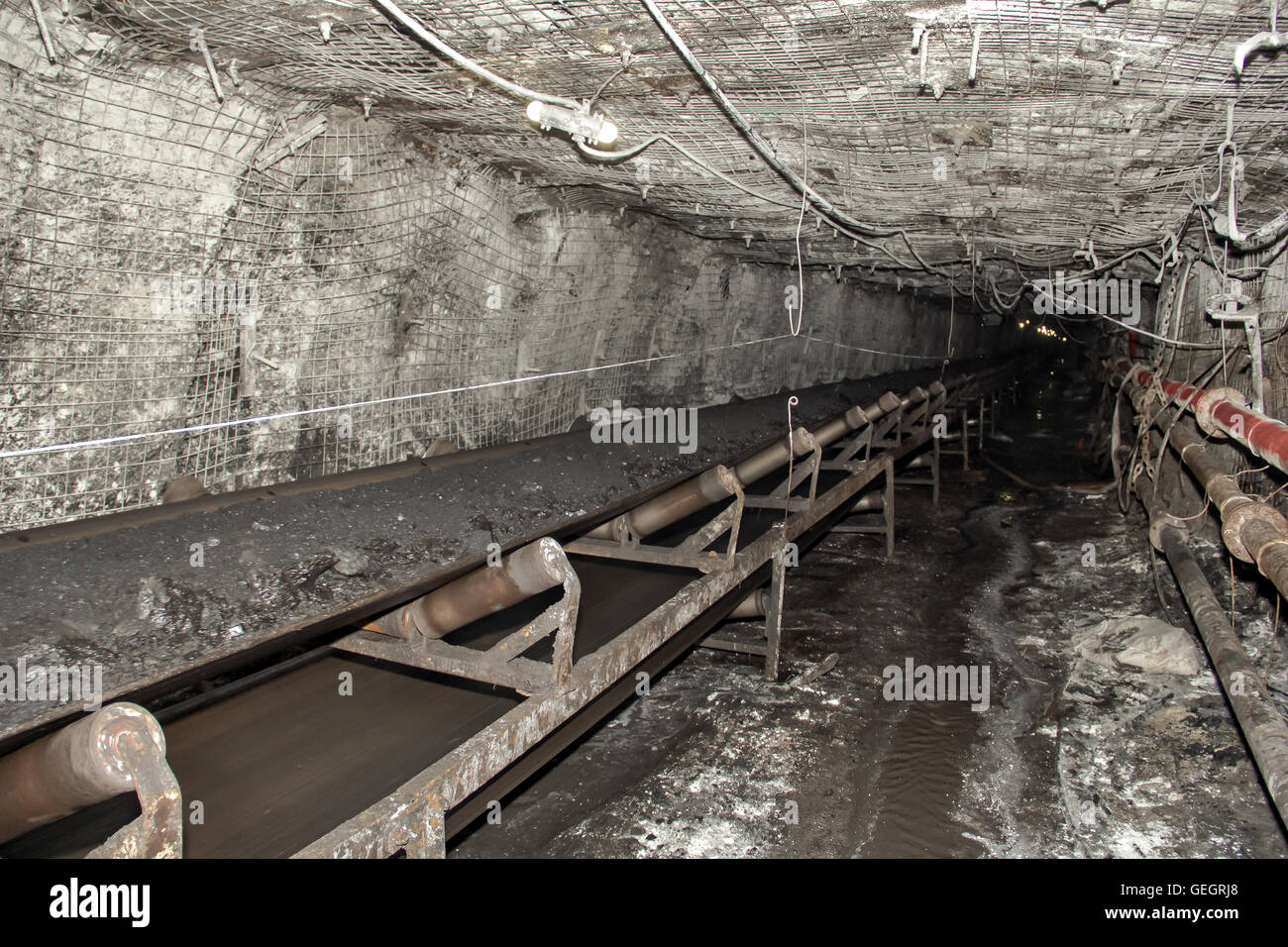 Moderne Kohlebergwerk u Stockfoto