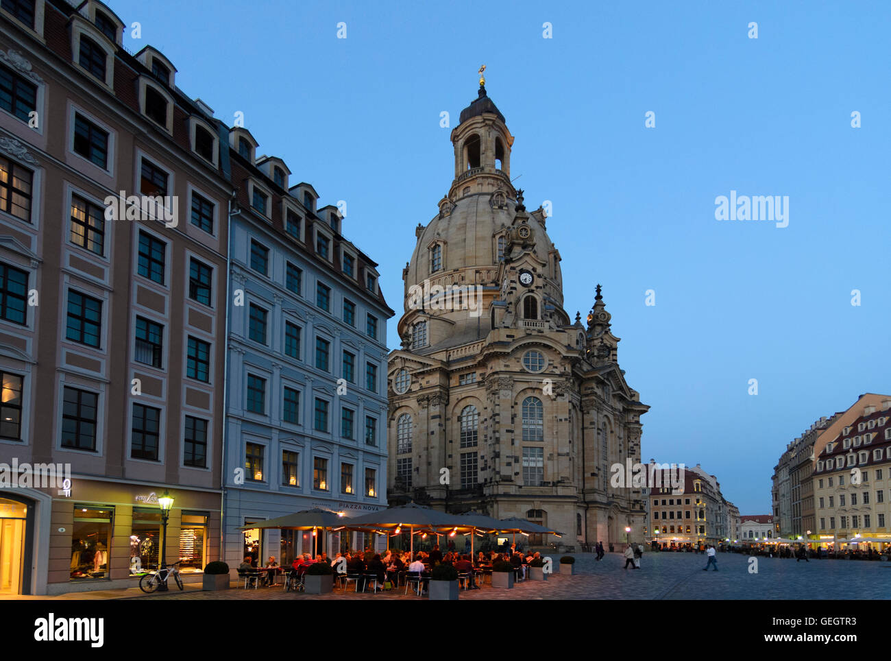 Dresden: quadratisch Neumarkt, Kirche, Frauenkirche, Deutschland, Sachsen, Sachsen, Stockfoto