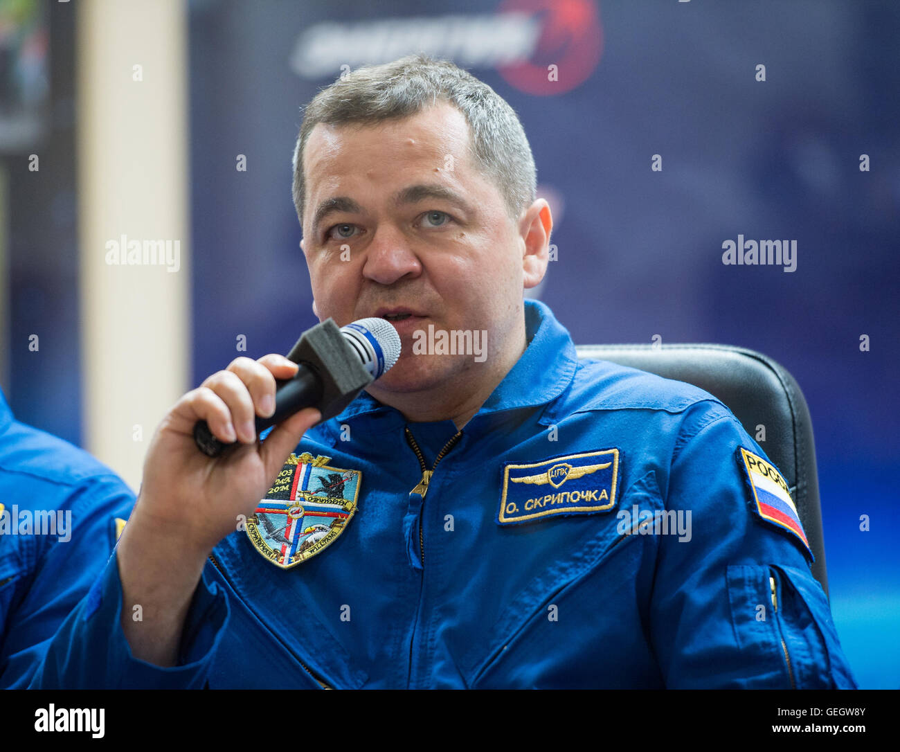 Expedition 47 Pressekonferenz 03170018 Stockfoto