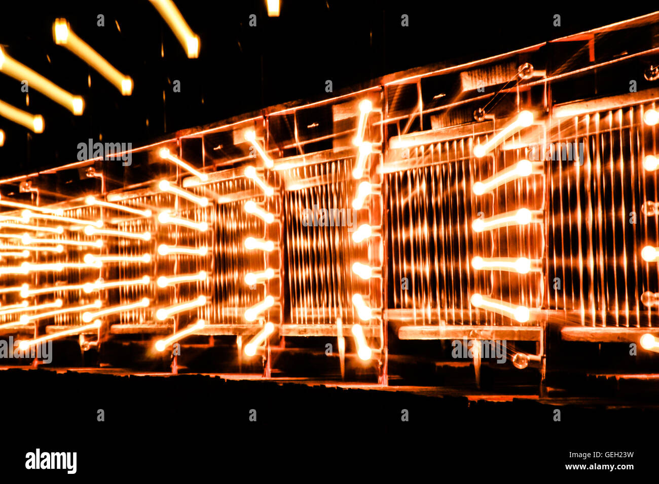abstrakte Zoom Geschwindigkeit Lichteffekt Hintergrund Stockfoto
