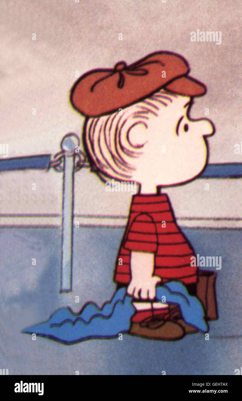Linus *** lokalen Caption *** 1980, Bon Voyage, Charlie Brown, Gute Reise, Charlie Brown Stockfoto