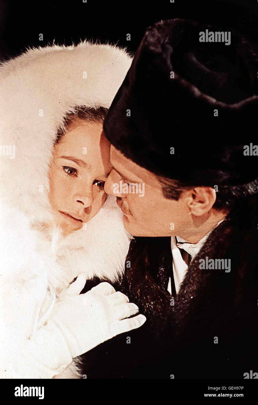 Geraldine Chaplin, Omar Sharif *** lokalen Caption *** 1965, Doktor Schiwago, Doktor Schiwago Stockfoto