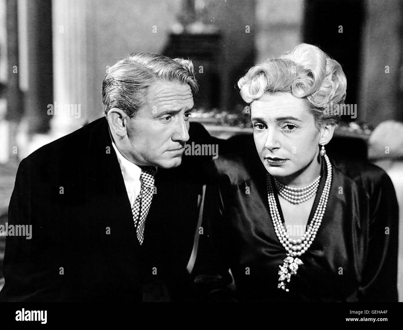 Arnold Boult (Spencer Tracy), Evelyn (Deborah Kerr) *** lokalen Caption *** 1948, Edward, mein Sohn, Edward, Mein Sohn Stockfoto