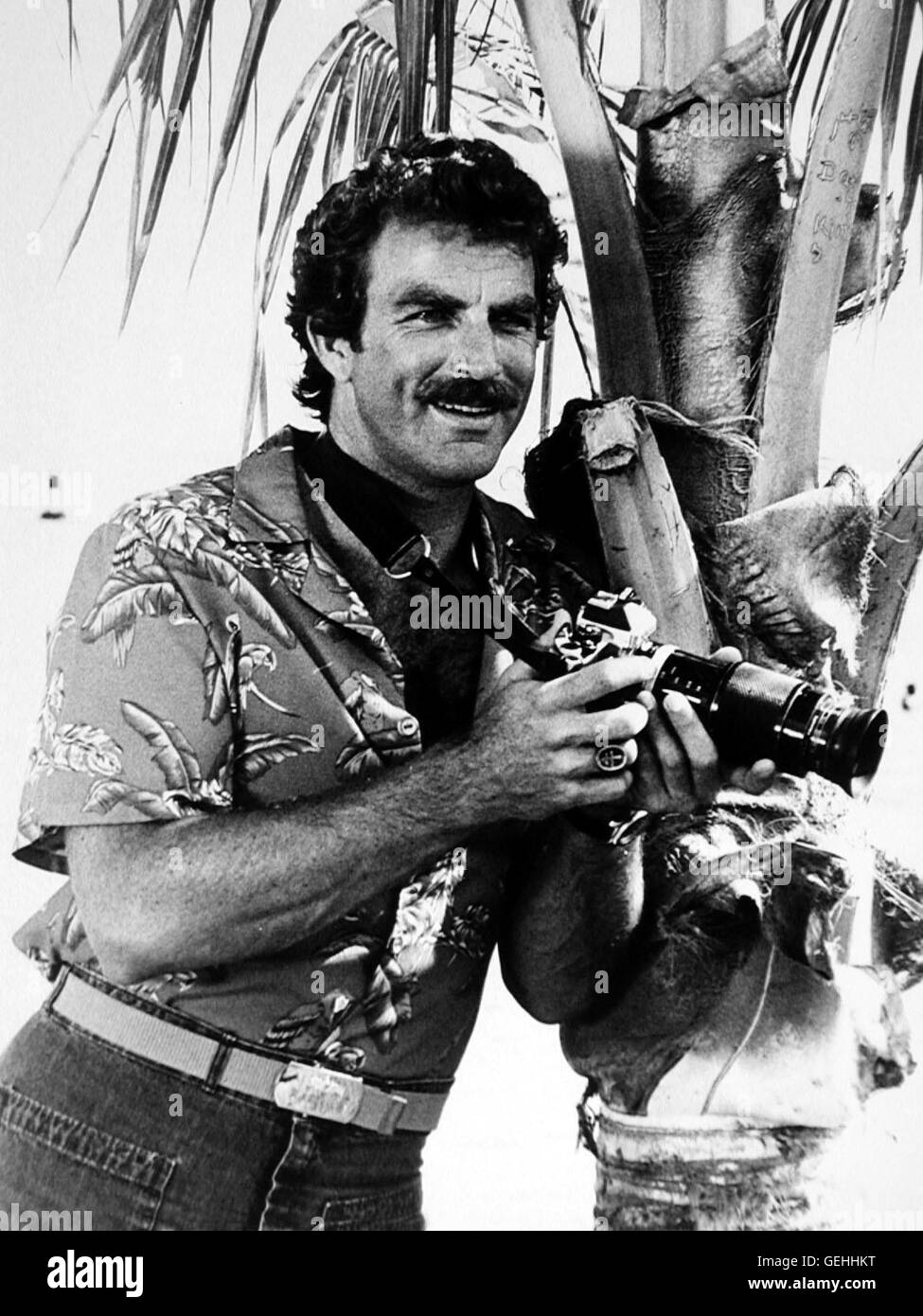 Magnum (Tom Selleck) *** lokalen Caption *** 1981, Magnum p.i., Magnum Stockfoto