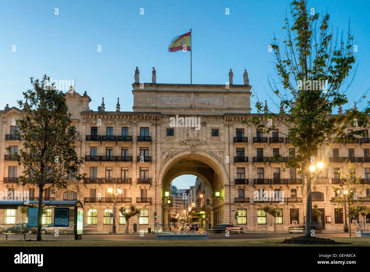Banco de Santander, Santander, Kantabrien, Spanien Stockfoto