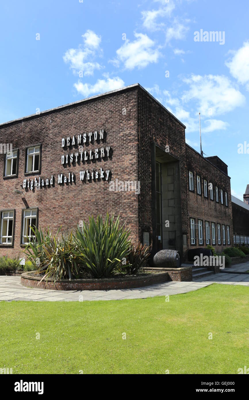 Deanston Distillery Schottland Juli 2016 Stockfoto