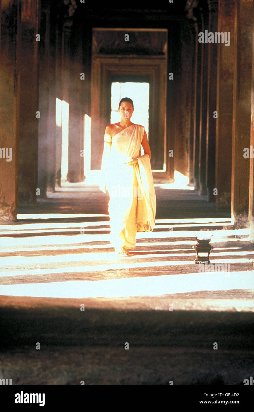 Lara Croft (Angelina Jolie) *** lokalen Caption *** 2001, Lara Croft: Tomb Raider, Lara Croft: Tomb Raider Stockfoto