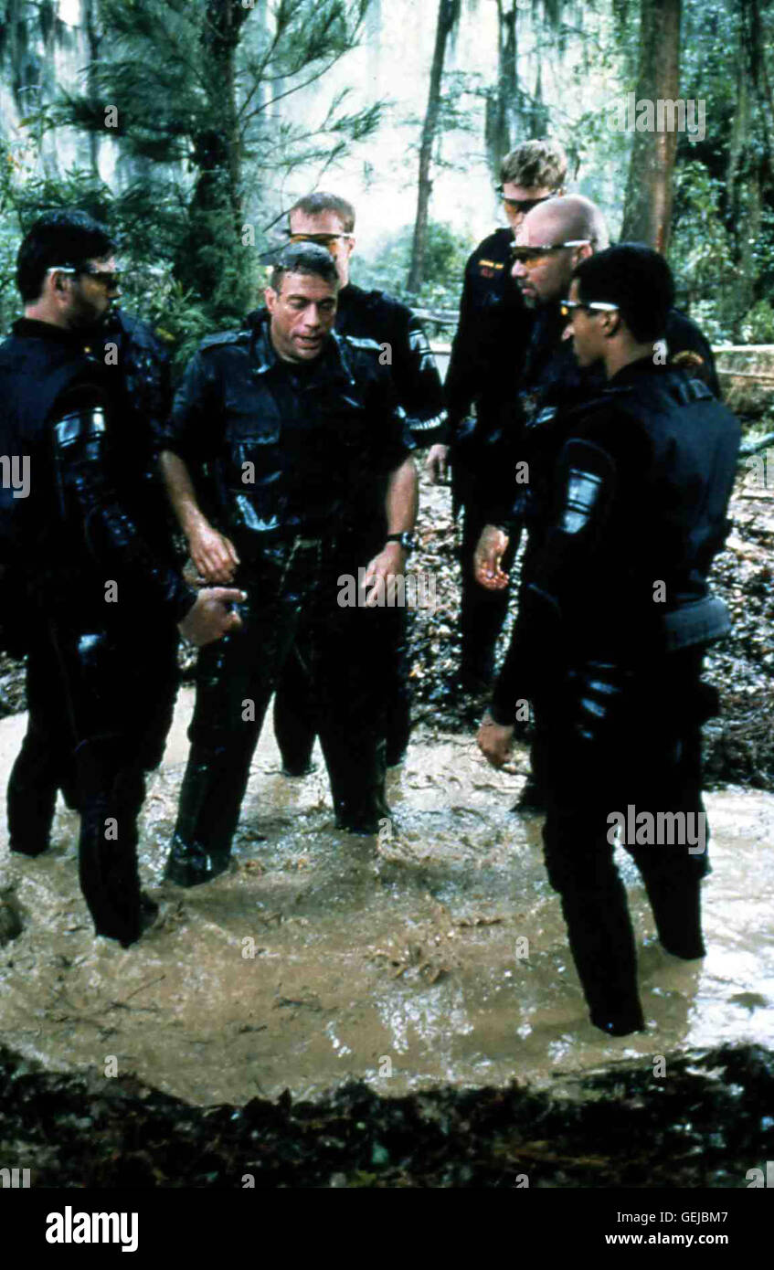 Luc Deveraux (Jean-Claude Van Damme, 2vl) *** lokalen Caption *** 1999, Universal Soldier: die Rückkehr, Universal Soldier: Rueckkehr sterben Stockfoto