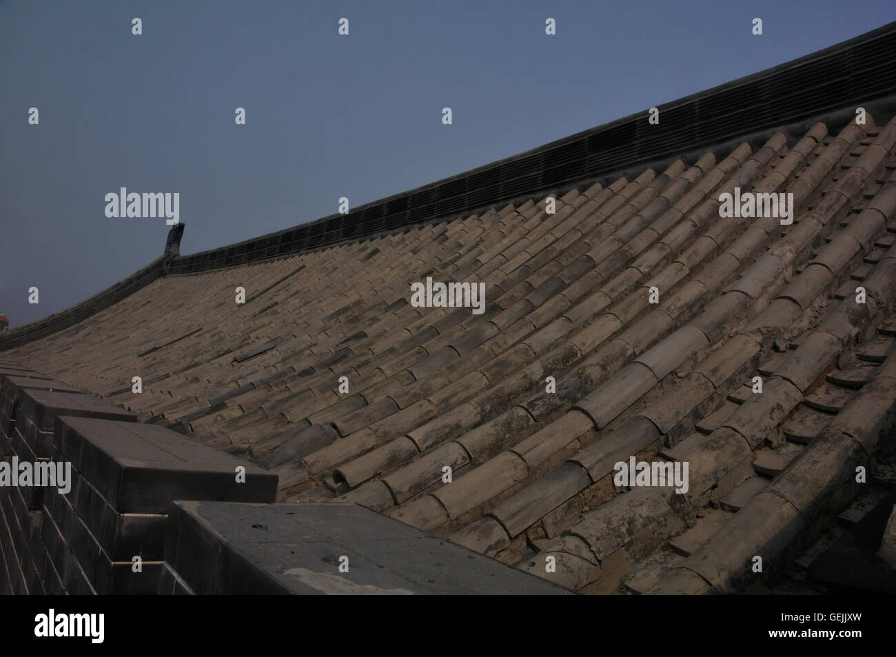 Dach in Kaifeng Fu, Henan, China Stockfoto