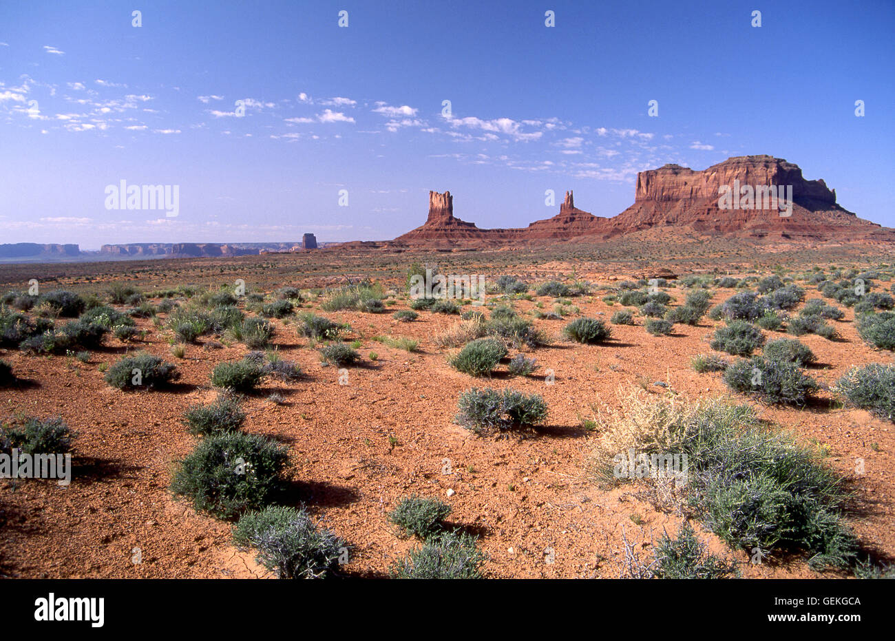 Offenland Monument Valley, Utah Stockfoto