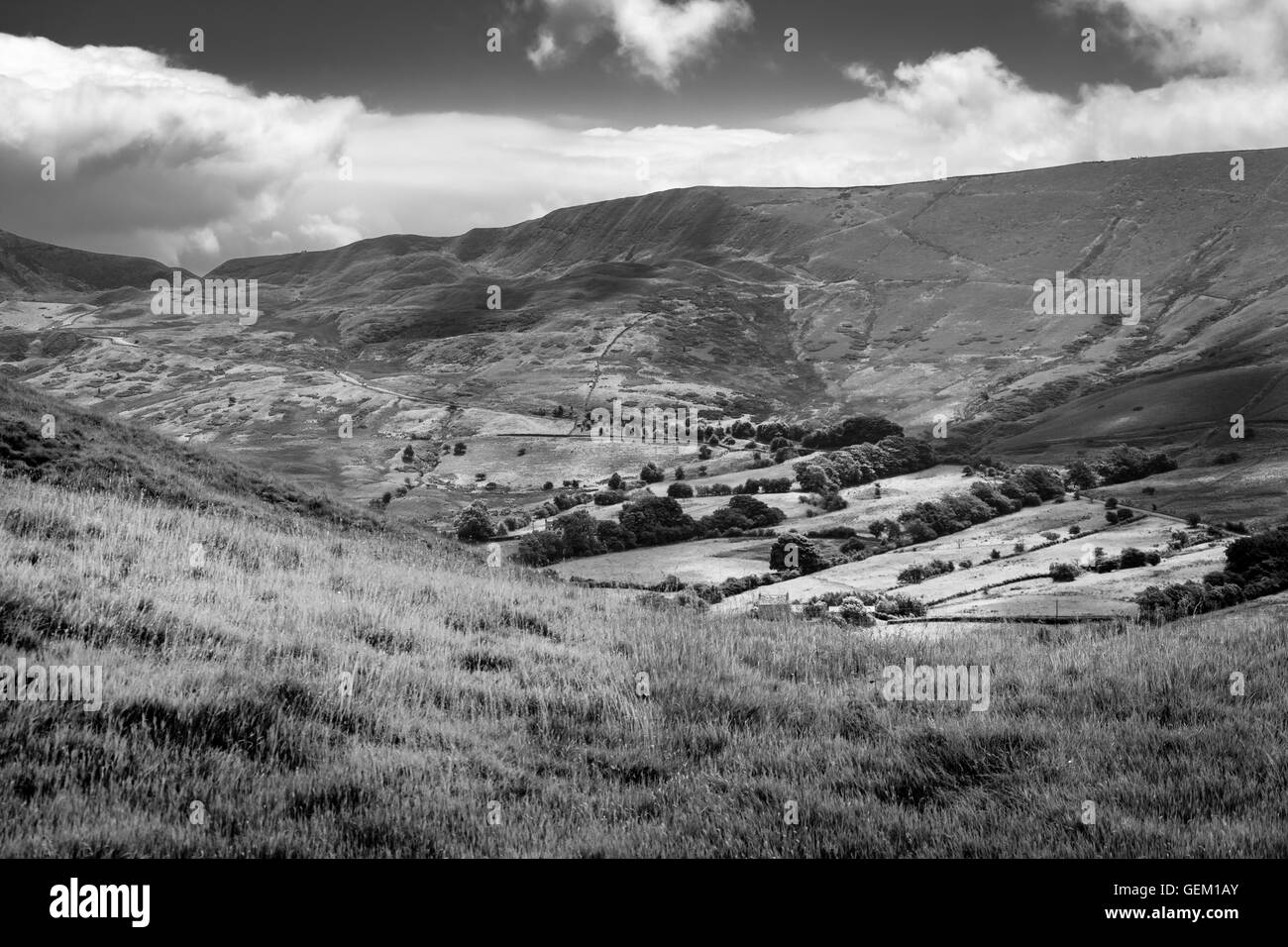 Peak District Landschaft, edale England Stockfoto