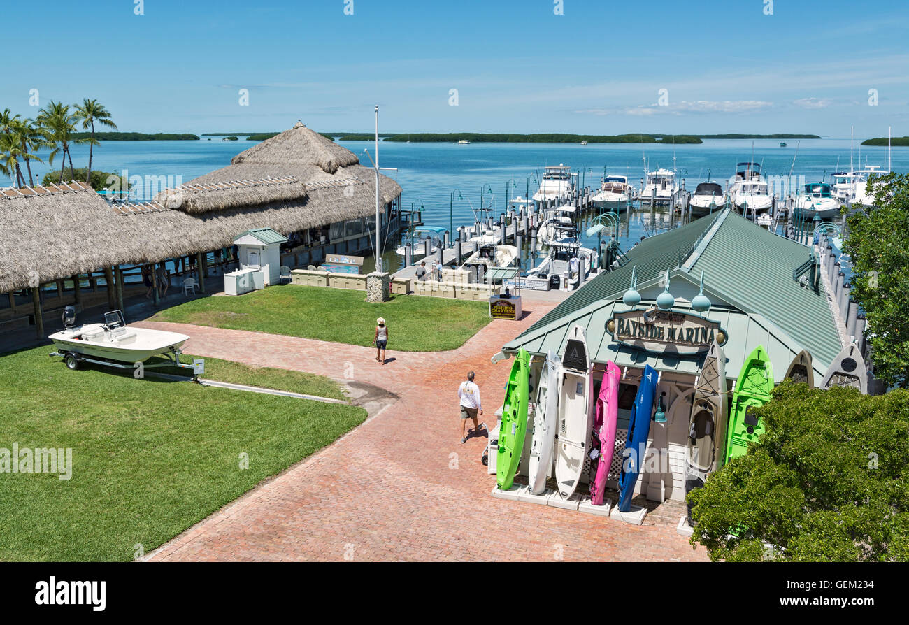 Islamorada, Florida Keys Bayside Marina Stockfoto