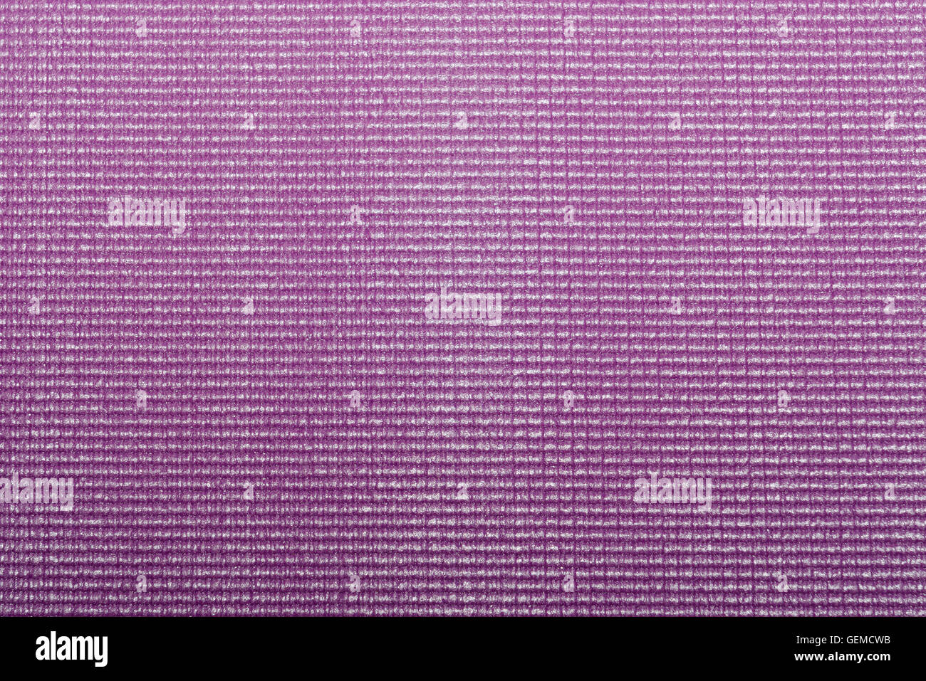 Yoga Matte Muster in lila Farbe für die 3D Inneneinrichtung Stockfoto