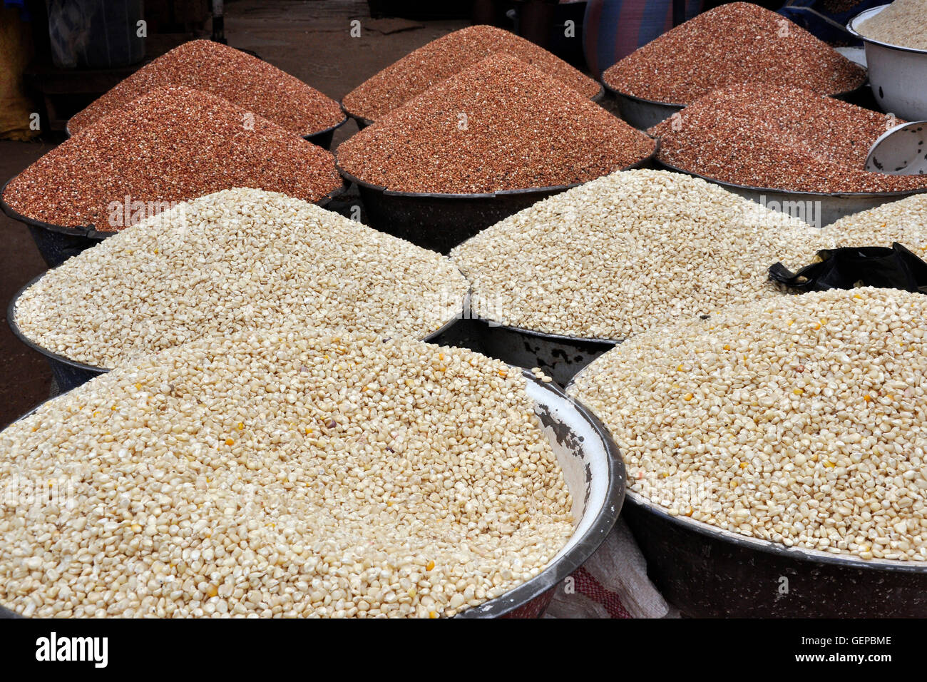 Benin, Djogou Region, lokaler Markt Stockfoto