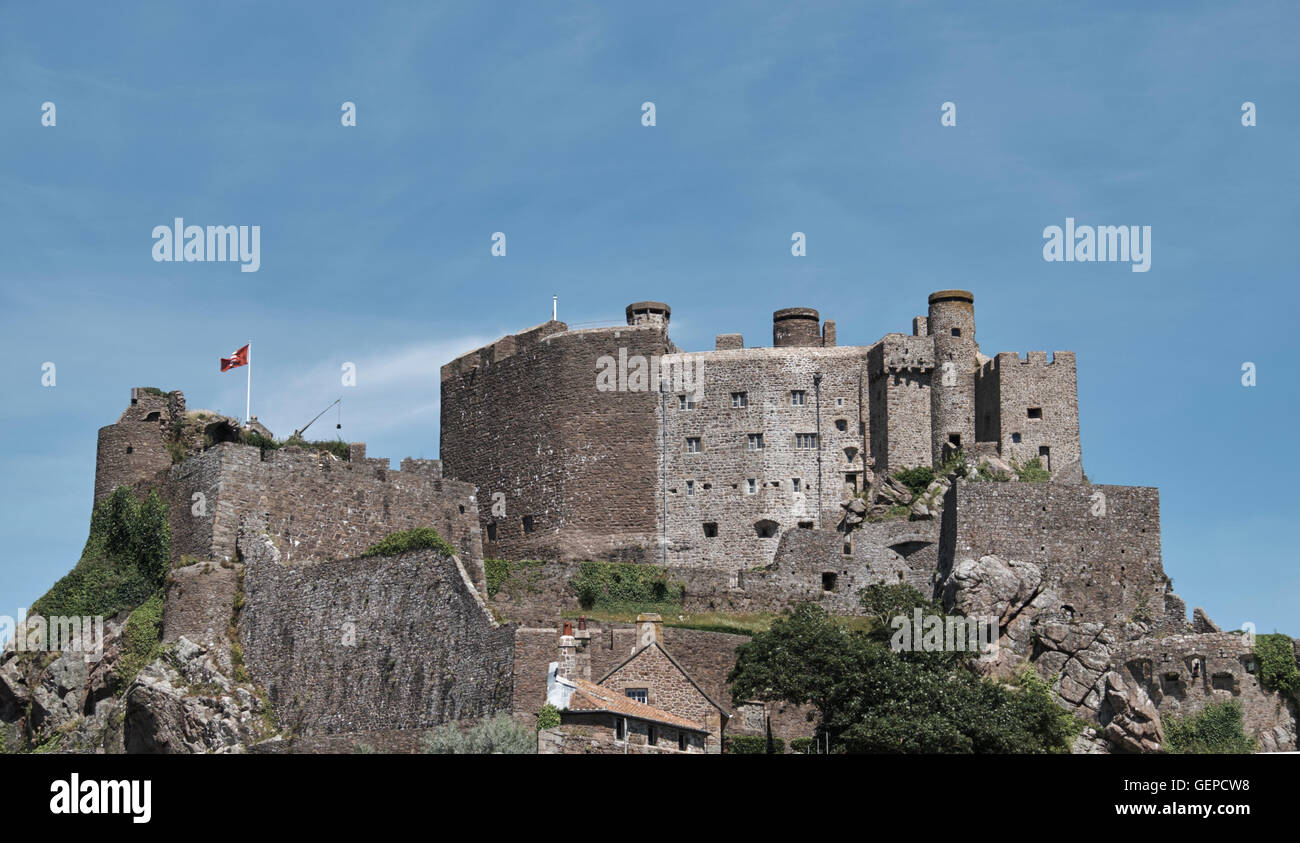 HAFEN VON GOREY, JERSEY-INSEL Stockfoto