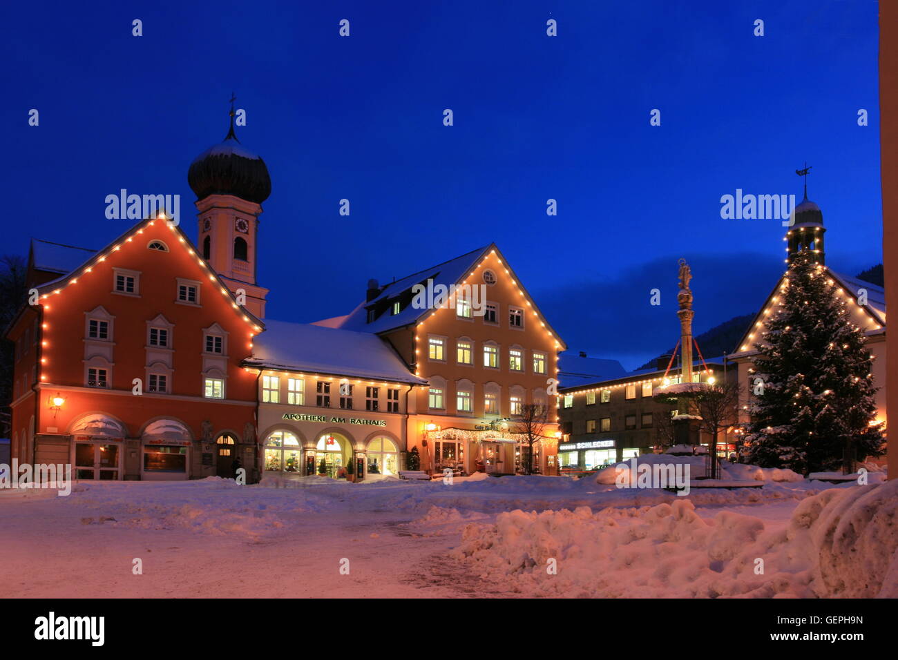 Marienplatz, Immenstadt Stockfoto