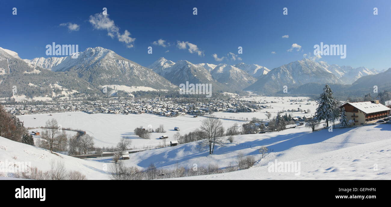 Geographie / Reisen, Deutschland, Bayern, Allgäu, oberen Allgäu, Oberstdorf, Tal der Iller, Allgäuer Alpen,, No-Kaffee-Tisch-Buch-Use Stockfoto