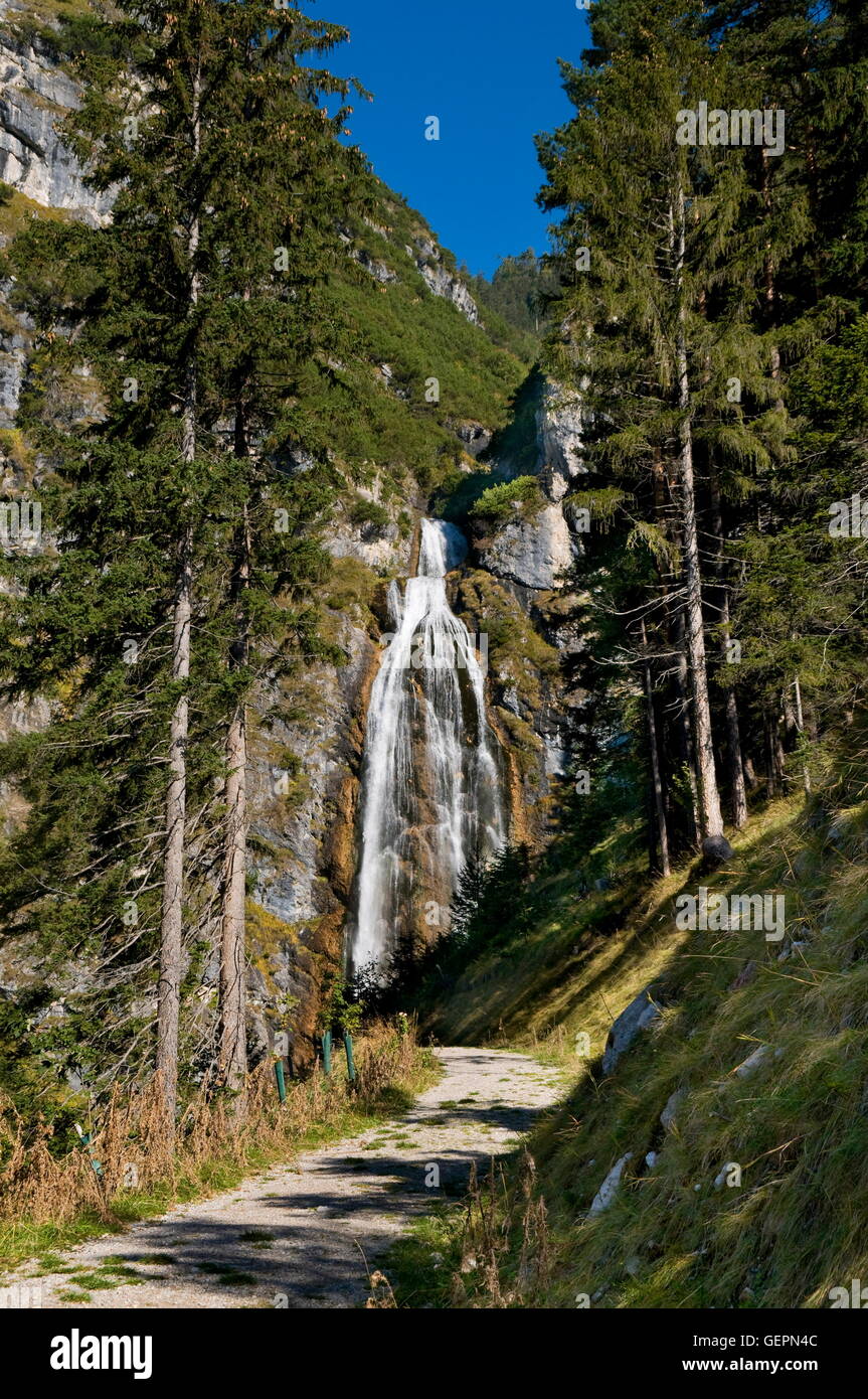 Geographie / Reisen, Österreich, Tirol, Dalfaz fällt, Rofan Berge, Brandenberg Alpen Stockfoto