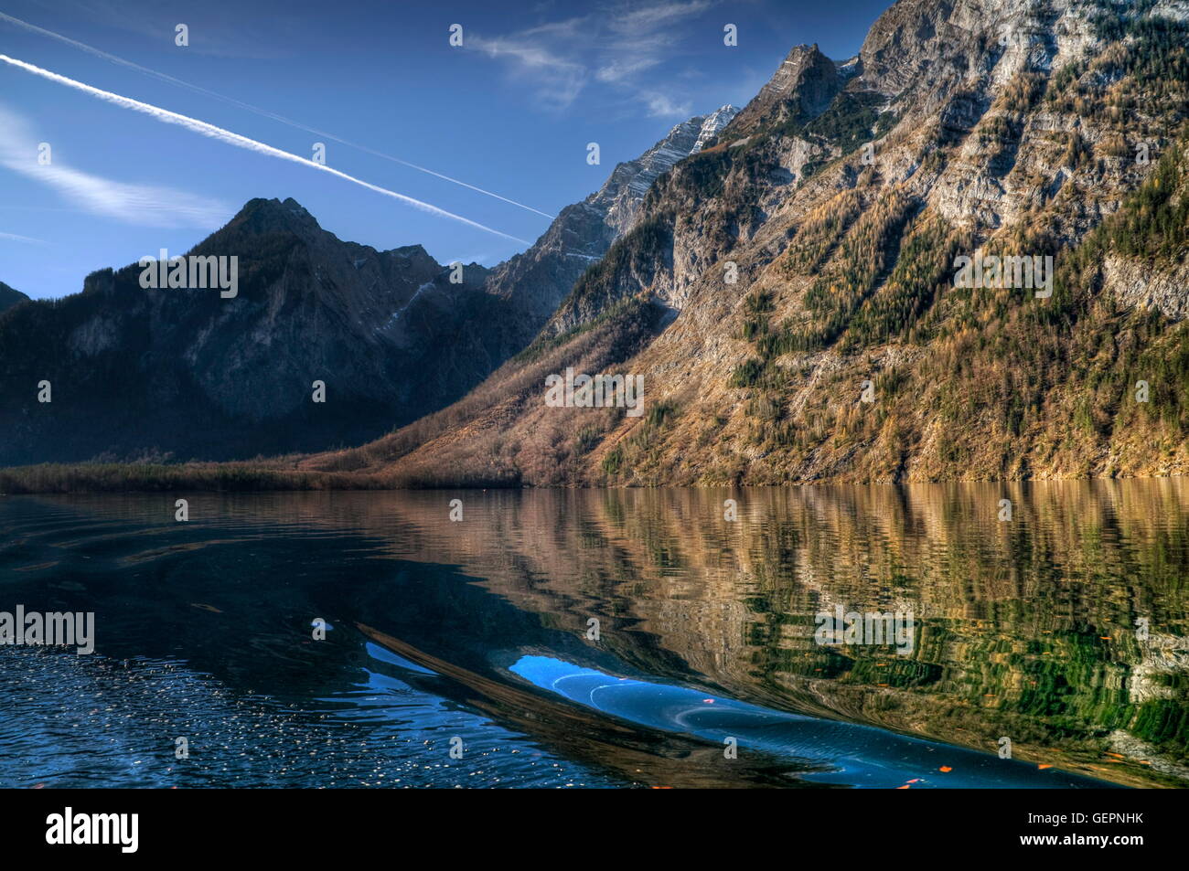 Geographie / Reisen, Deutschland, Bayern, Berchtesgadener Alpen, Königssee, Watzmann (Watzmann), Hirschwiese, Stockfoto