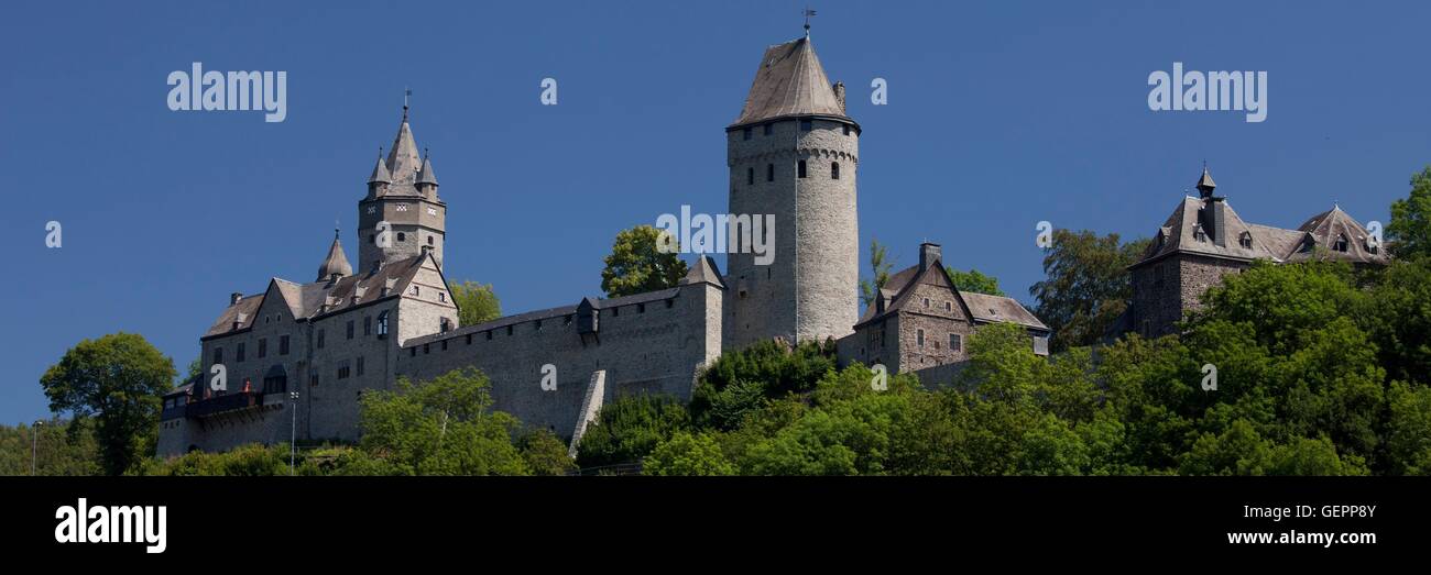 Geographie / Reisen, Deutschland, Nordrhein-Westfalen, Sauerland, Grafschaft Mark, Altena, Burg Altena, Panorama, Stockfoto