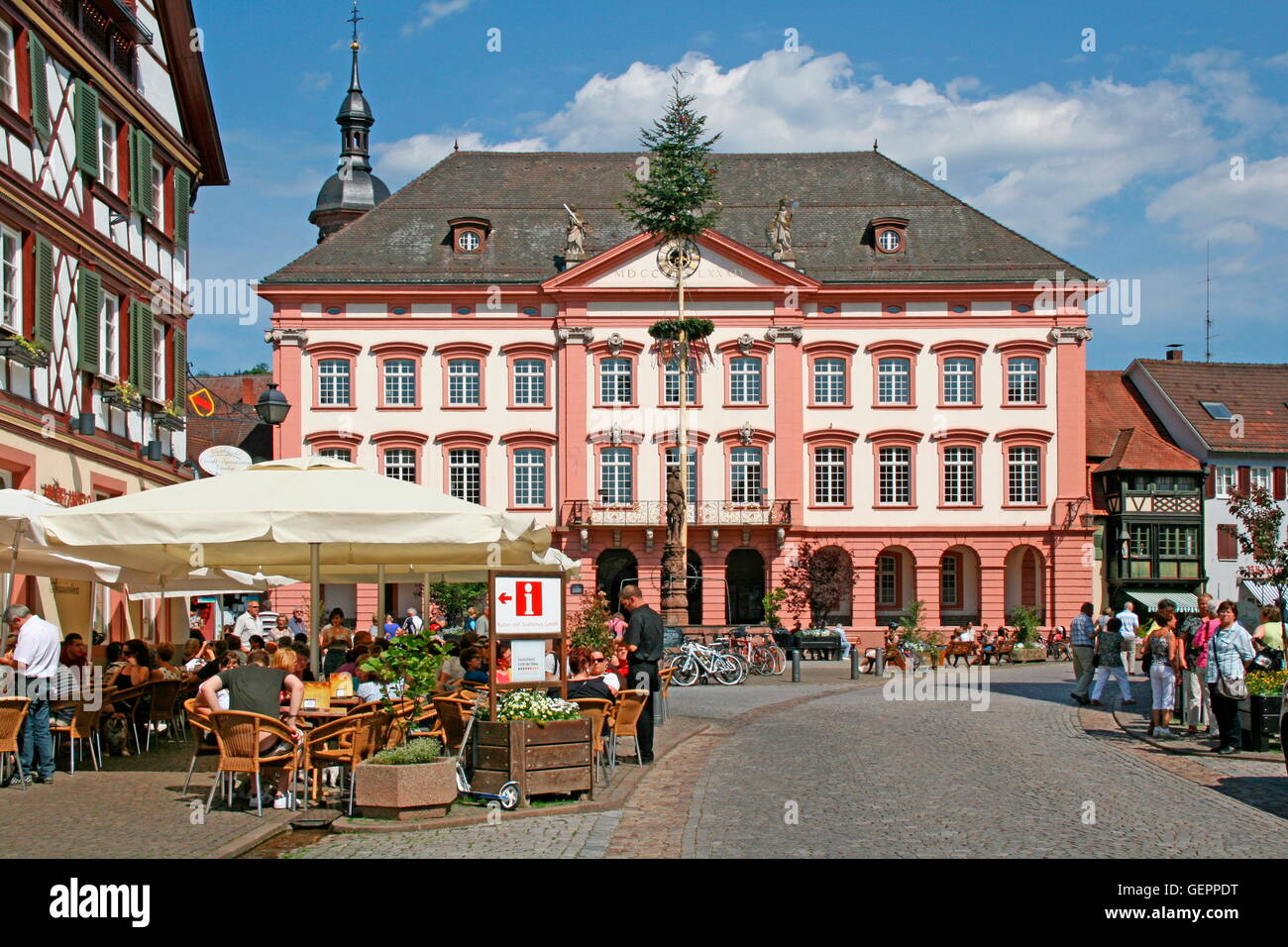 Rathaus, Gengenbach eine der Kinzig Stockfoto