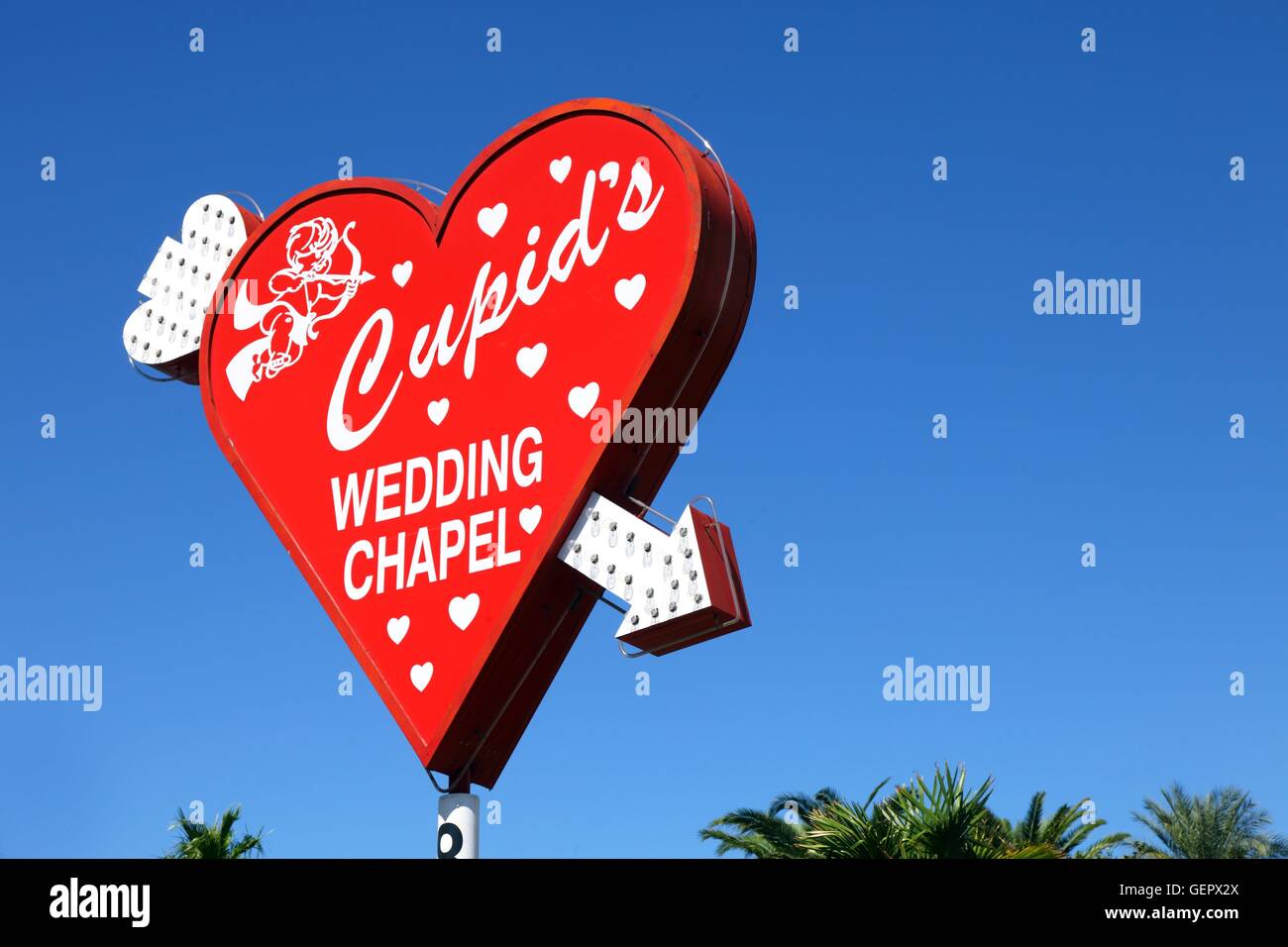 Geographie / Reisen, USA, Nevada, Wedding Chapel Schilder, Las Vegas, Stockfoto